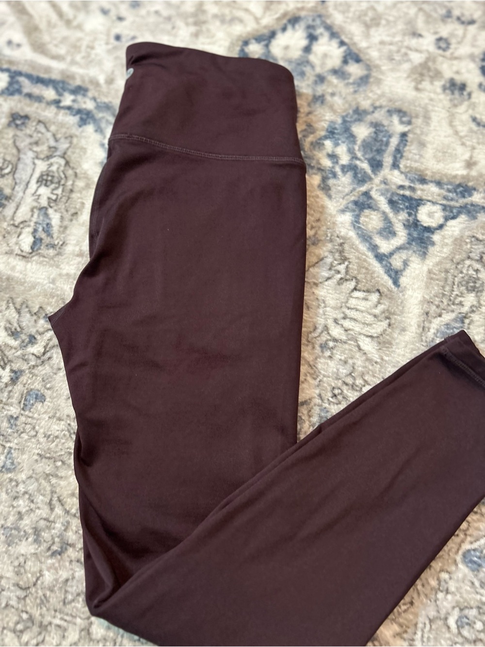 RBX Women’s High-Waist Athletic Leggings in Dark Plum - Picture 8 of 9